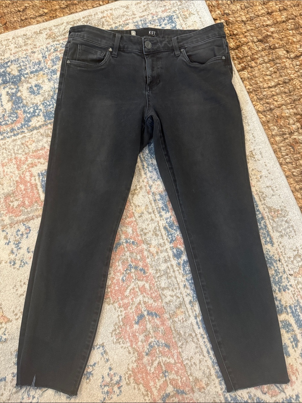 Kut from the Kloth Washed Black Skinny Jeans
